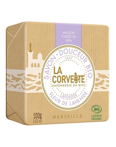 Мыло органическое для лица и тела Лаванда Marseille Lavender Soap La corvette