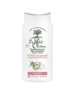 Шампунь для нормальных волос Миндальное молочко и рисовый крем Sweet Almond & Rice Cream Milk Shampoo Le petit olivier