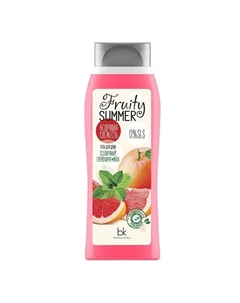 Гель для душа бодрящая свежесть солнечный грейпфрут мята Fruity Summer 500.0 Belkosmex