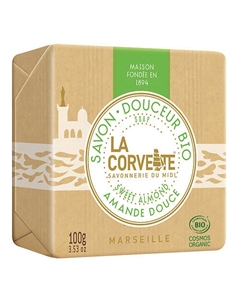 Мыло органическое для лица и тела Сладкий миндаль Marseille Sweet Almond Soap La corvette