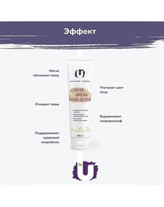 Маска-скраб для лица Coffee break mask-scrub 100.0 The u