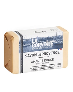 Мыло туалетное прованское для тела Сладкий миндаль Savon de Provence Sweet Almond La corvette