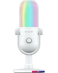 Проводной микрофон Seiren V3 Chroma Mercury White Razer