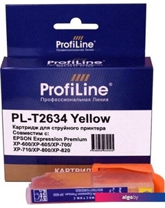 Картридж PL-T2634 (аналог Epson T2634_Y) Profiline