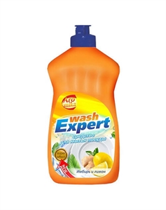 Гель для мытья посуды Wash Expert имбирь и лимон 500.0 Aromika