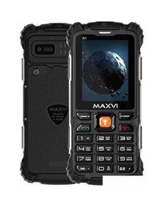 Кнопочный телефон Maxvi R1 (черный)