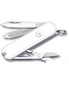 Нож-брелок Classic Falling Snow 0.6223.7G (белый) Victorinox