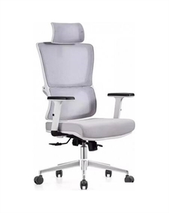 Офисное кресло Victoria Chrome (сетка Light Gray/ткань Light Gray) Situp