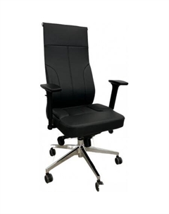 Офисное кресло Partner chrome (экокожа Black/Black) Situp