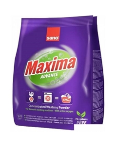 Стиральный порошок Maxima Advance 1.25 кг Sano