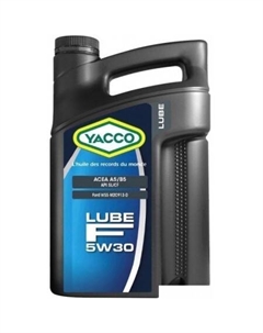 Моторное масло LUBE F 5W-30 4л Yacco