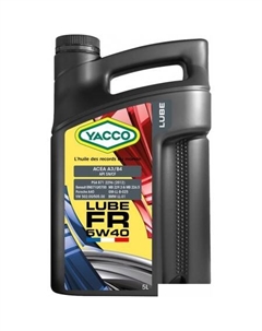 Моторное масло Lube FR 5W-40 5л Yacco