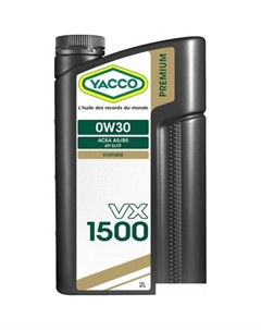 Моторное масло VX 1500 0W-30 2л Yacco