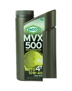 Моторное масло MVX 500 4T 10W-40 1л Yacco