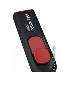 USB Flash A-Data C008 Black+Red 32 Гб (AC008-32G-RKD) Adata