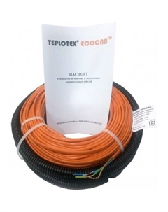 Нагревательный кабель EcoCab 14w-10.6m/150w Teplotex