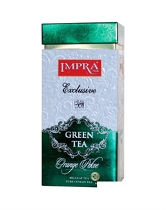 Зеленый чай Green tea Orange Peko в банке 200г Impra