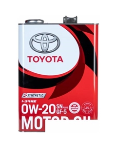 Моторное масло Motor Oil SP GF-6A 0W-20 4л Toyota