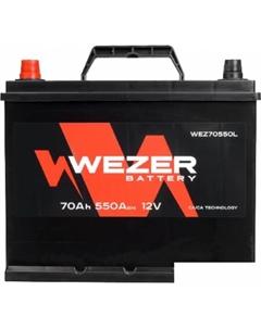 Автомобильный аккумулятор WEZ70550L (70 А·ч) Wezer