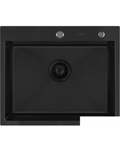 Кухонная мойка Eco AR 600*500 Black PVD Nano Decor Arfeka