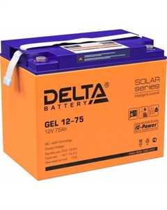 Аккумулятор для ИБП GEL 12-75 (12В/75 А·ч) Delta