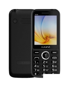 Кнопочный телефон Maxvi K15n (черный)