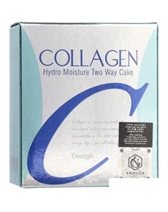 Компактная пудра Collagen Hydro Moisture Two Way Cake SPF25 PA++ тон 21 (2x13 г) Enough