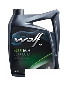 Трансмиссионное масло EcoTech CVT Fluid 4л Wolf