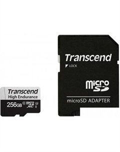 Карта памяти microSDXC TS256GUSD350V 256GB (с адаптером) Transcend