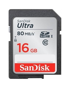 Карта памяти SDHC (Class 10) 16GB [SDSDUNC-016G-GN6IN] Sandisk