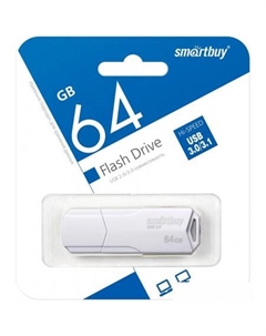 USB Flash Clue 3.0 64GB (белый) Smartbuy