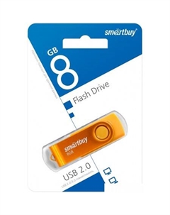 USB Flash Twist 8GB (желтый) Smartbuy