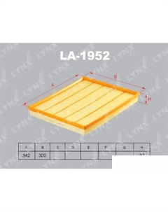 Воздушный фильтр LA1952 Lynxauto