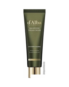 Крем для лица Mild Skin Balancing Vegan Cream 55 мл D`alba