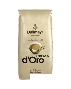 Кофе Crema d'Oro в зернах 1000 г Dallmayr