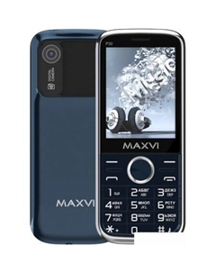 Кнопочный телефон Maxvi P30 (синий)