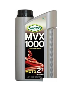 Моторное масло MVX 1000 2T 1л Yacco