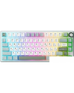 Клавиатура R75 RGB Sky Cyan (RK Silver) Royal kludge