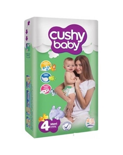 Подгузники Maxi 8-19 кг (60 шт) Cushy baby