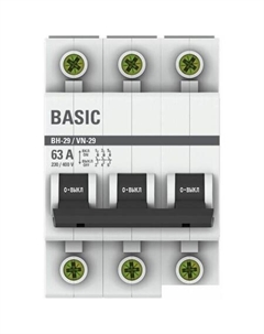 Выключатель нагрузки Basic 3P 63А ВН-29 SL29-3-63-bas Ekf