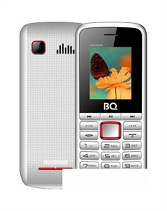 Кнопочный телефон BQ BQ-1846 One Power (белый/красный) Bq