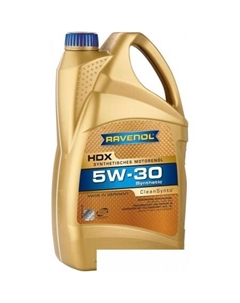 Моторное масло HDX 5W-30 5л Ravenol