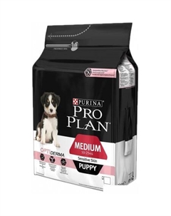 Сухой корм для собак Puppy Medium Sensitive Skin 3 кг Pro plan