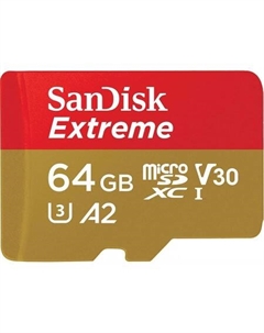 Карта памяти Extreme microSDXC SDSQXAH-064G-GN6MN 64GB Sandisk