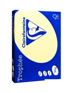 Офисная бумага Trophee A4 80 г/кв.м 500 л 1977C (светло-желтый) Clairefontaine