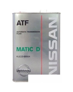 Трансмиссионное масло ATF Matic Fluid D 4л Nissan