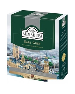 Черный чай Earl Grey 100 шт Ahmad tea