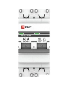 Выключатель нагрузки PRoxima ВН-63 2р 40А sl63-2-40-pro Ekf