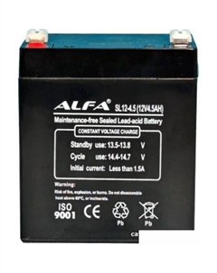 Аккумулятор для ИБП SL12-4.5 (12V-4.5Ah) Alfa