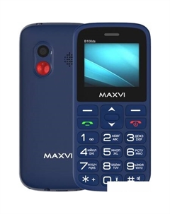 Кнопочный телефон Maxvi B100ds (синий)